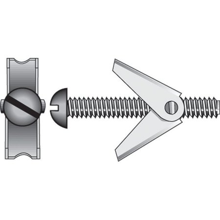 HILLMAN Toggle Bolt, 3" L, Steel, 6 PK 5030